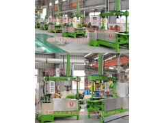 四柱卧式复合材料安全帽成型机图2