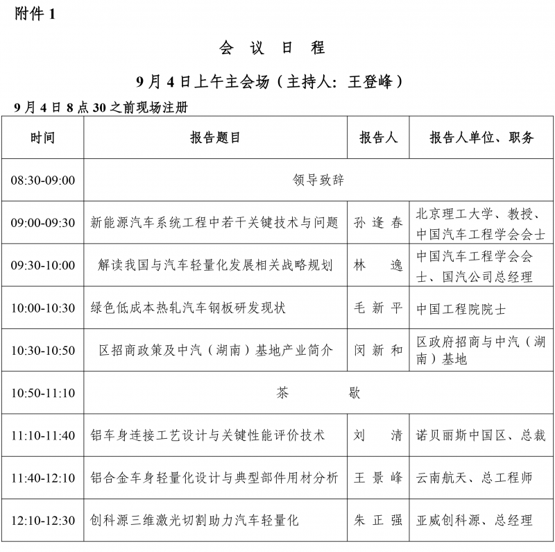 关于召开2017汽车轻量化技术研讨会的第四轮通知 -8-10-5