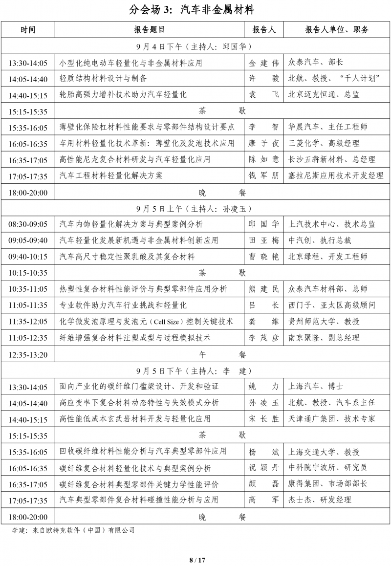 关于召开2017汽车轻量化技术研讨会的第四轮通知 -8-10-8