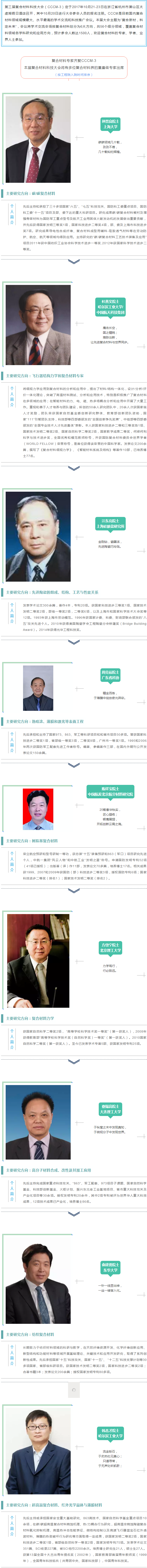 【大会动态】复合材料专家齐聚CCCM-3