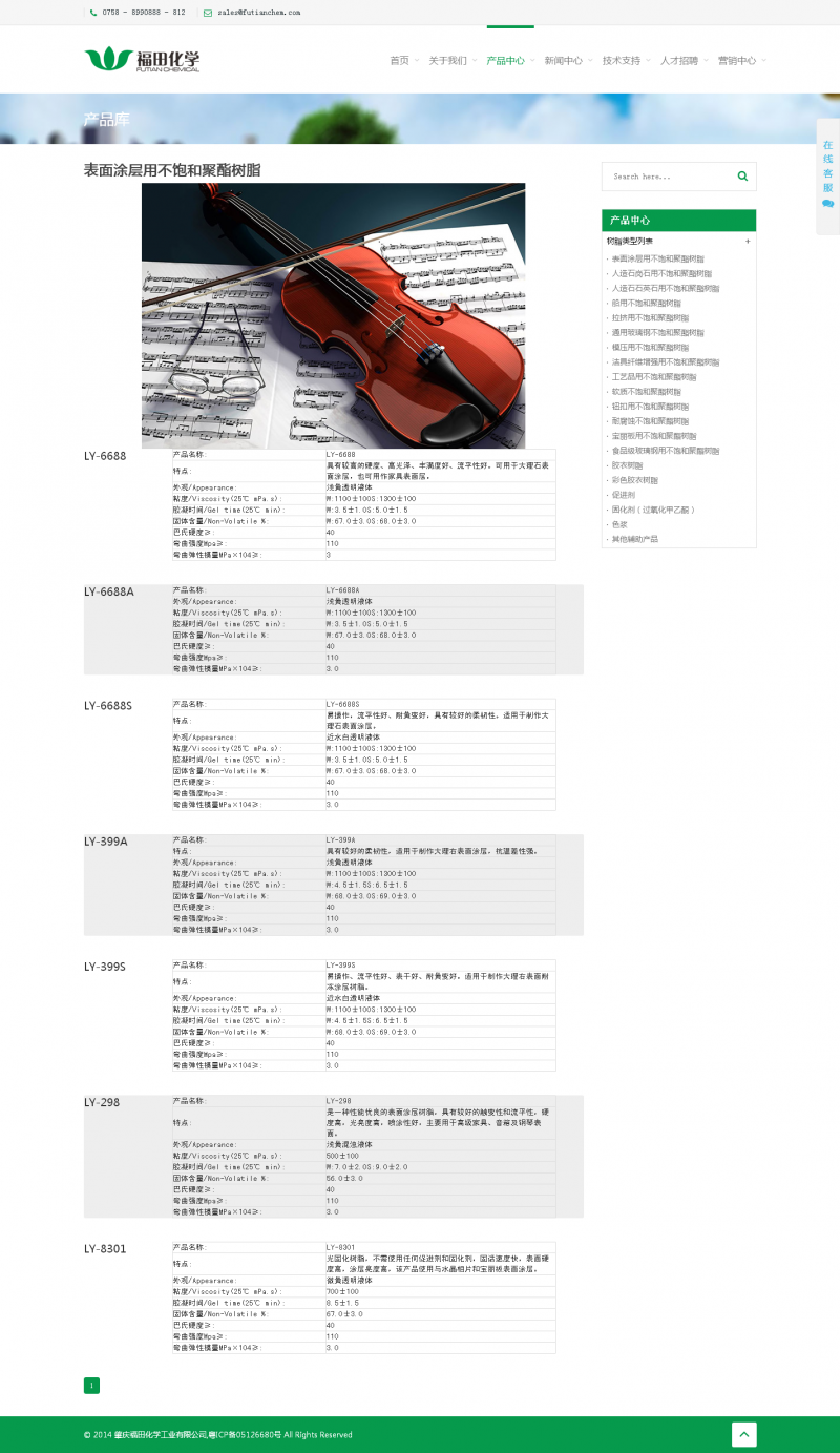 肇庆福田化学产品