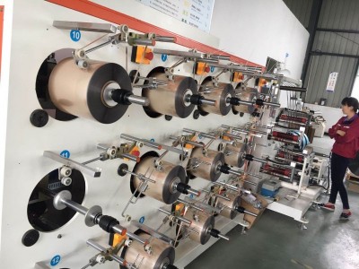 分切缠绕机 塔盘机 绕卷机 收丝机 分条缠绕收卷机图2