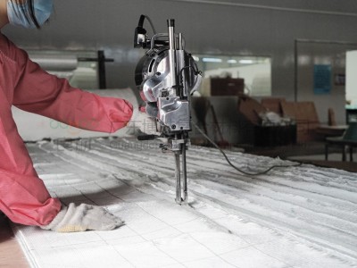 玻纤裁布机 大功率半自动电动裁剪机 玻纤毡布电动裁剪工具图3