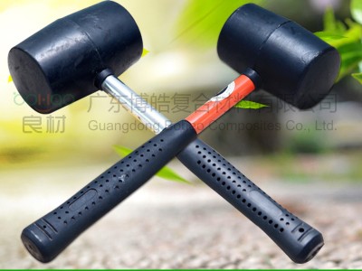 玻璃钢工具胶锤 耐磨耐敲击橡胶锤 玻璃钢模具脱模安装工具图2