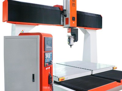 珠三角厂家行李箱外壳吸塑泡沫雕塑木模雕刻机 双台面五轴雕刻机图3