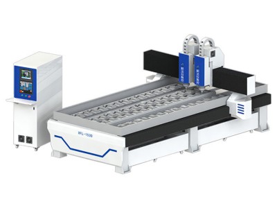 铝材双头雕刻机 门窗拉手型材加工中心 门窗卧式数控铝板雕刻机图5