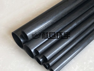 3k纯碳纤维卷管 进口高强度碳纤维圆管  异形管图2