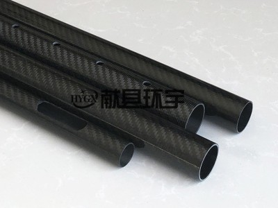 轴辊用斜纹亮光碳纤维管 3k碳纤维管材 辊轴 导向辊图2