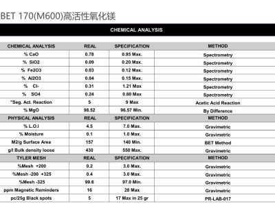 高活性氧化镁 BET 170(M600)图2